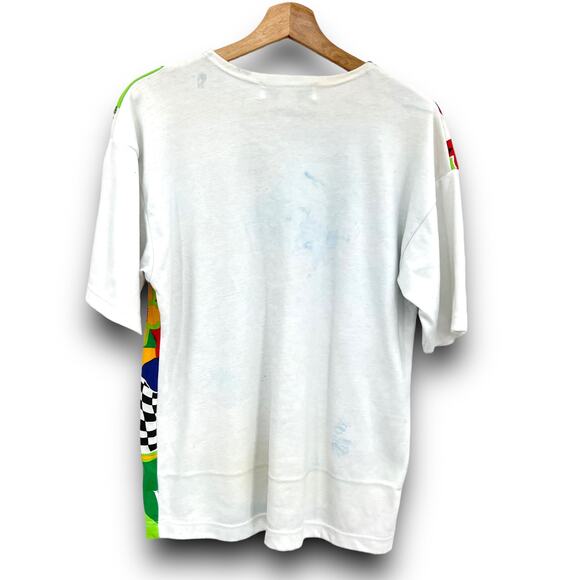 VINTAGE 90's Victoria Harbor MEDIUM Art to Wear Beaded Sequin Tee Shirt T-Shirt - Picture 2 of 8